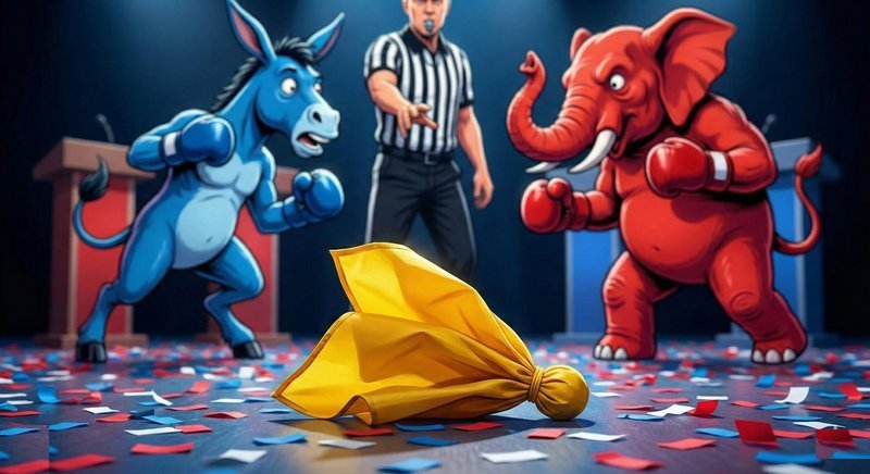 Penalty flag on the political arena